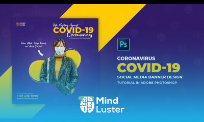 How to Design Coronavirus Social Media Banner Adobe Photoshop Tutorial Speed Art Grafix Mentor