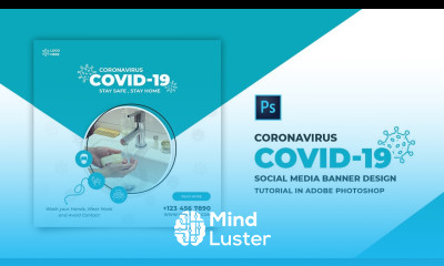 How to Design Coronavirus Social Media Banner Adobe Photoshop Tutorial Speed Art Grafix Mentor