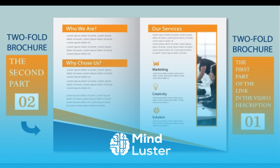 Two Fold Business Brochure Design in Illustrator Second episode
