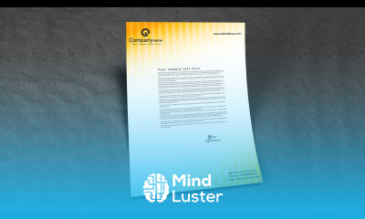 Illustrator tutorial Letterhead design vector template