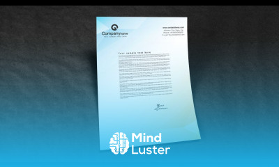 Illustrator tutorial Letterhead design template