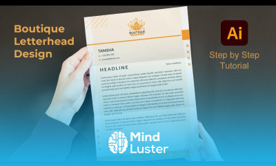 Boutique Letterhead Design in Adobe Illustrator