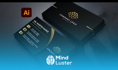 Gold Foil Business Card Design in Adobe Illustrator