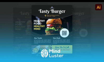 Restaurant Flyer Design in Adobe Illustrator