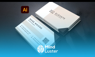 Abstract Business Card Design in Adobe Illustrator