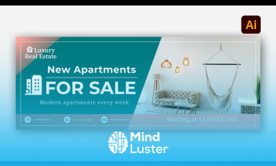 Real Estate Facebook Cover Design in Adobe Illustrator