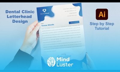 Dental Clinic Letterhead Design in Adobe Illustrator