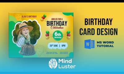 MS Word Birthday Card Design Tutorial Microsoft Word Tutorial