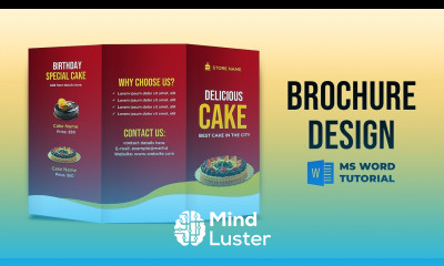 Creative Brochure Design in MS Word Microsoft Word Brochure Design Tutorial