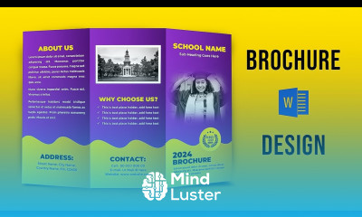 Brochure Design in MS Word Brochure design ideas Microsoft Word Brochure Design Tutorial