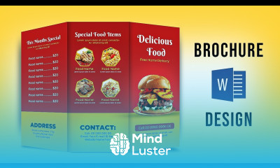 Food Brochure Design in MS word Brochure design ideas