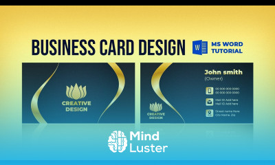 How to Make Business Card in MS Word Visiting Card Design Tutorial in MS Word