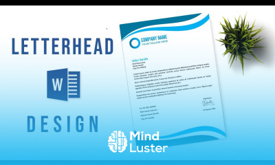 Design a Letterhead in just 5 minutes Ms Word Letterhead Design
