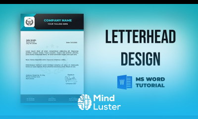Letterhead Design in Microsoft word Letterhead format MS Word