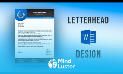 Letterhead design in Ms Word Letterhead format Ms Word tutorial
