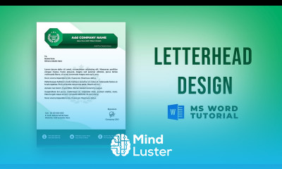 Letterhead Design in MS word Letterhead in ms word format Microsoft word