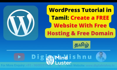 Tamil WordPress Tutorial Create a FREE WordPress Website With Free Hosting Free Domain Name