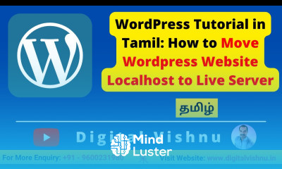 WordPress Tutorial in Tamil How to Move WordPress Website Localhost to Live Server in Tamil