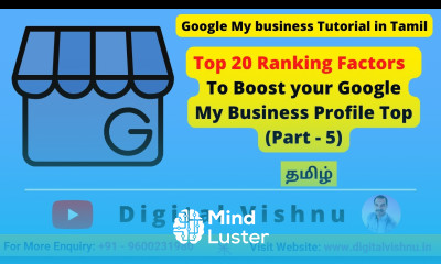 Google My Business Tutorial in Tamil Top 20 Ranking Factors To Boost Your GMB Page Tamil Part 5