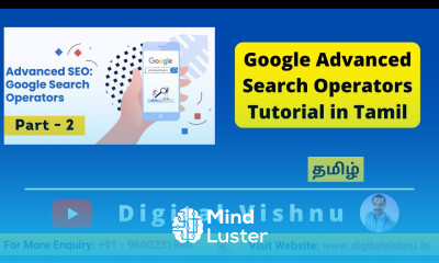 Google Search Operator Tutorial in Tamil Google Operators in Tamil Updated Part 2