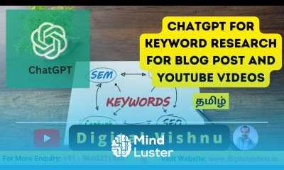 ChatGPT Tutorial in Tamil ChatGPT for Keyword Research Top Prompts to Find Your Keywords