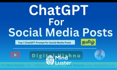 ChatGPT Tutorial in Tamil ChatGPT For Social Media Marketing Top 7 Social Media ChatGPT Prompt