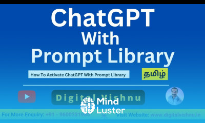 ChatGPT Tutorials in Tamil How To Activate ChatGPT With Prompt Library