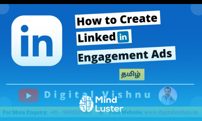 Linkedin Engagement Ads Tutorial Tamil How to Create Linkedin Engagement Ads Linkedin Ads Tamil