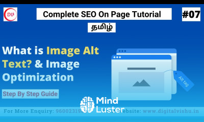 What is Alt Text in SEO in Tamil How to Write Image Alt Text Image Optimization With Alt Tag