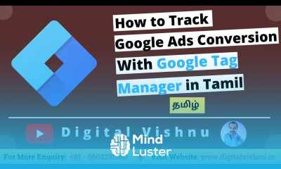 Google Tag Manager Google Ads Conversion Tracking Tutorial in Tamil How to Track a Thank You Page