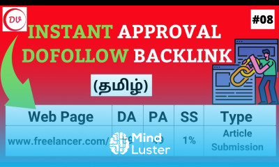 Instant Approval Dofollow Backlink From 89 DA Site in Tamil Step By Step Guide to Get Backlink 