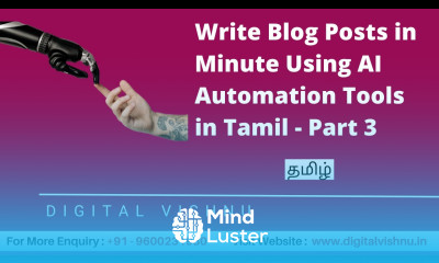How To Write Blog Posts in Minute Using Artificial Intelligence AI Automation Tools Tamil Part 3