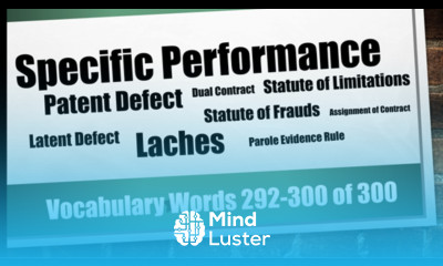 Real Estate Vocabulary Words 292 300 of 300 Real Estate Licensing Exam