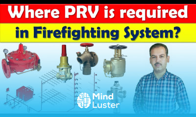 Where PRV is required as per Pressure in Firefighting System Q A in Urdu Hindi