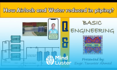 How airlock and water reduced in piping Airlock Airlocks in Urdu Hindi