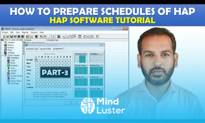 How to Prepare Schedules in HAP HAP Software Tutorial Part 3 in Urdu
