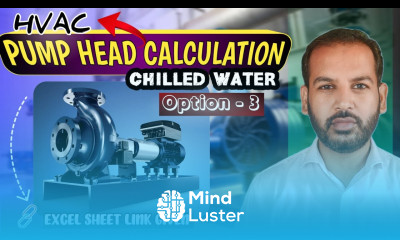 Pump Head Calculation of HVAC Chilled Water System Option 3 in Urdu