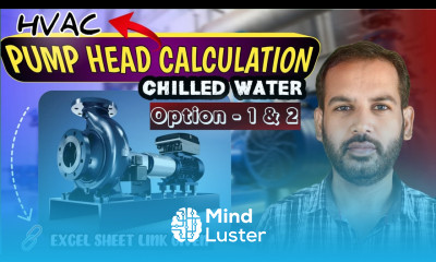 Pump Head Calculation of HVAC Chilled Water System with Option 1 and Option 2 in Urdu
