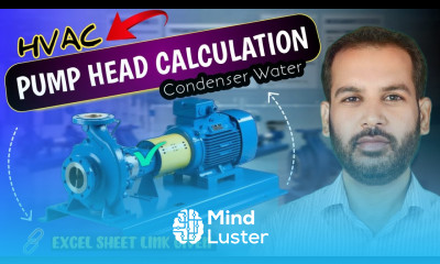 Pump Head Calculation of HVAC Condenser Water System Centrifugal Pump Calculations in Urdu