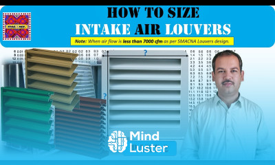 How to Size Intake Air Louver HVAC Louver Part 2 in Urdu Hindi