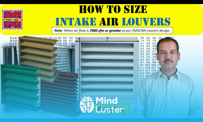 How to Size Intake Air Louver HVAC Louver Part 1 in Urdu Hindi