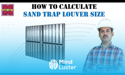 How to Calculate Sand Trap Louver Size in Urdu Hindi