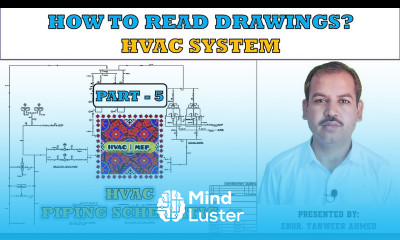 How to read HVAC drawings Part 5 Piping Schematic in Urdu Hindi