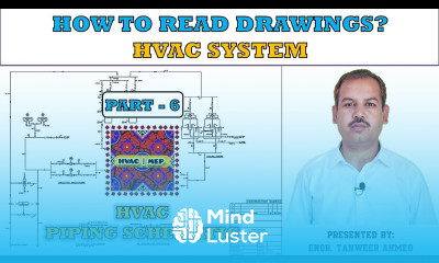 How to read HVAC drawings Part 6 Piping Schematic in Urdu Hindi