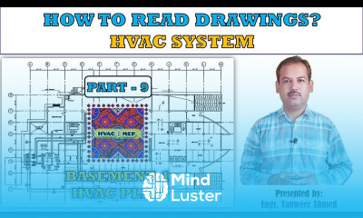 How to read HVAC drawings Part 9 Basement 1 in Urdu Hindi