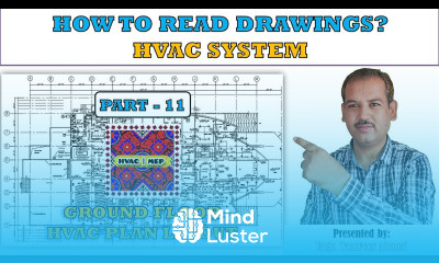 How to read HVAC drawings Part 11 Ground floor Plan Layout in Urdu Hindi