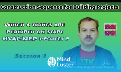 Construction Sequence for Building Projects Section 1 in Urdu