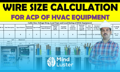 Wire Size Calculation ACP Control Panels Cable voltage Drop Calculation in Urdu