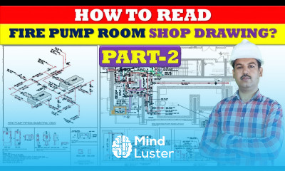 How to read fire pump room shop drawing NFPA 20 Fire Pump Room Drawing Part 2 in Urdu Hindi