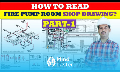 How to read fire pump room shop drawing NFPA 20 Fire Pump Room Drawing Part 1 in Urdu Hindi